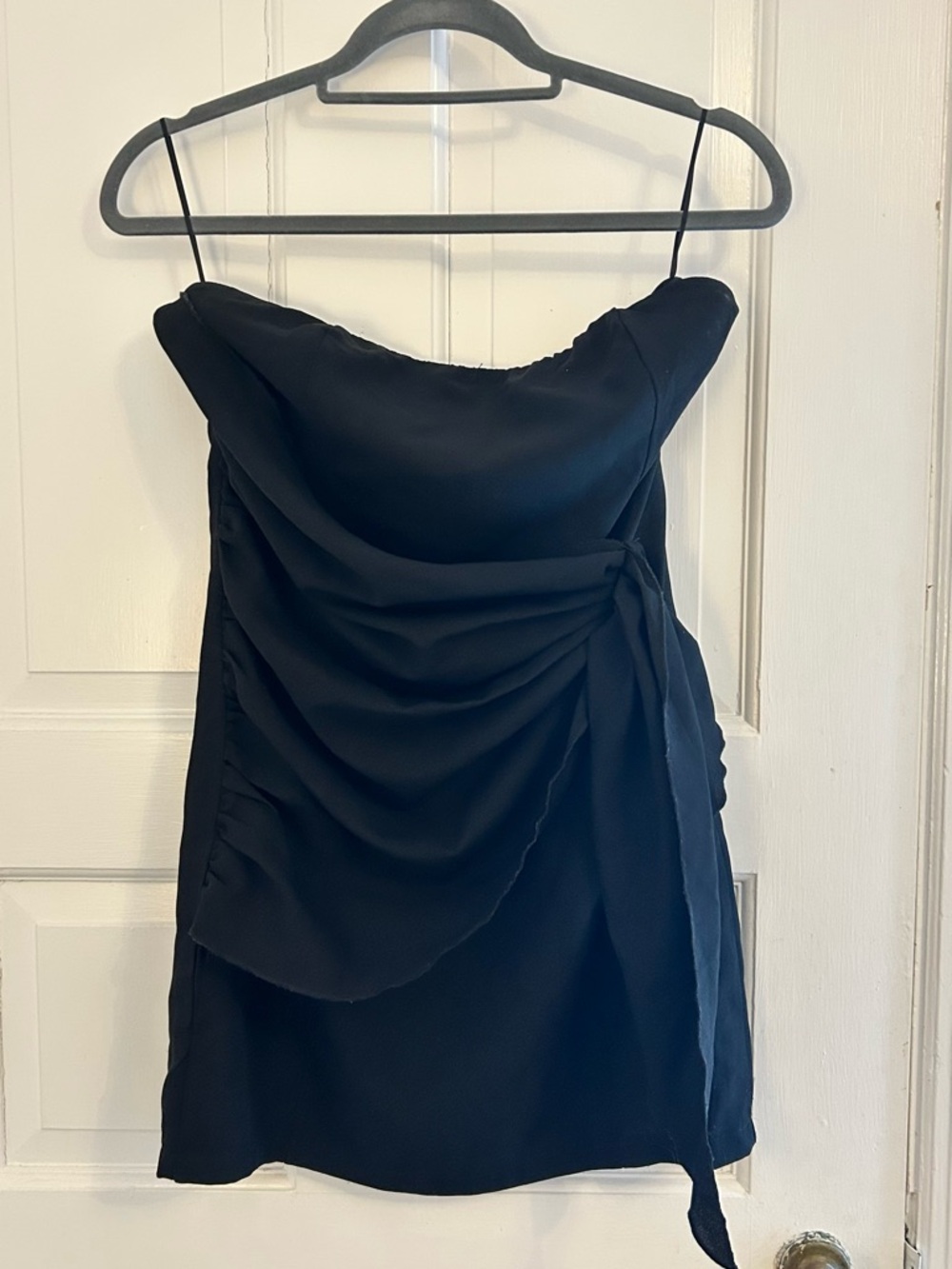 black mini dress